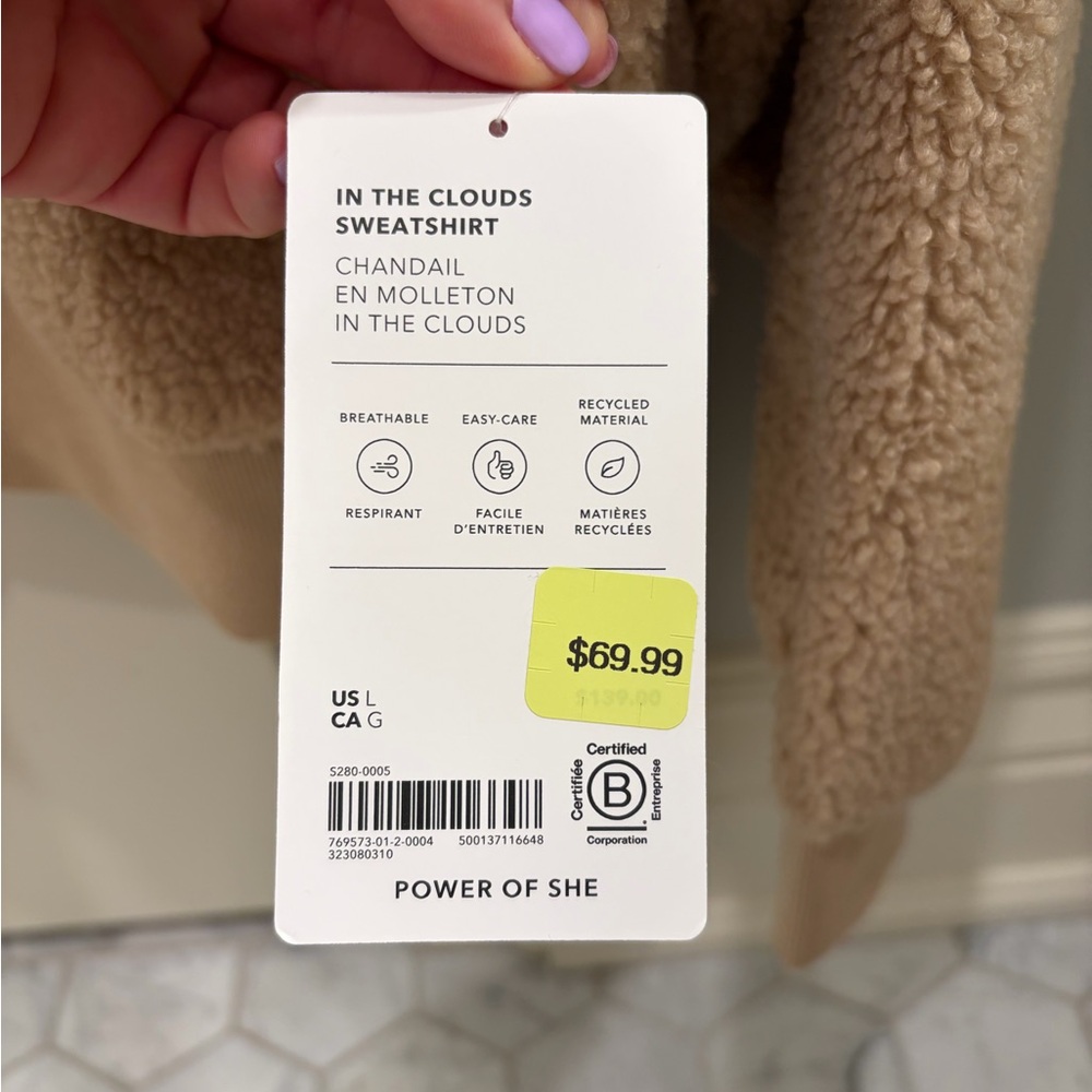 Athleta In The Clouds Sweatshirt - Tan/Beige